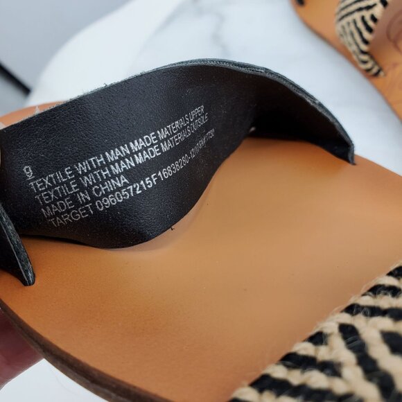 Dolce Vita Daedra Woven Two Band Boho Slip On Dressy Sandals Size 9 - Picture 4 of 5